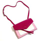 GIVENCHY Flap Duet Bag, Pochette, Crossbody Shoulder Bag, Leather, Women's, Pink and White