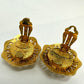 CHANEL CC Coco Mark Faux Pearl Vintage Earrings GP Women's Gold