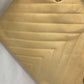 CHANEL CC Coco Mark V-Stitch Chevron Shoulder Tote Bag in Caviar Leather, Yellow