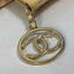 CHANEL CC Coco Mark V-Stitch Chevron Shoulder Tote Bag in Caviar Leather, Yellow