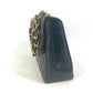 CHANEL A01094 CC Coco Mark Vintage Shoulder Bag, Deca Matelasse, 34cm, Double Chain, Lambskin, Black