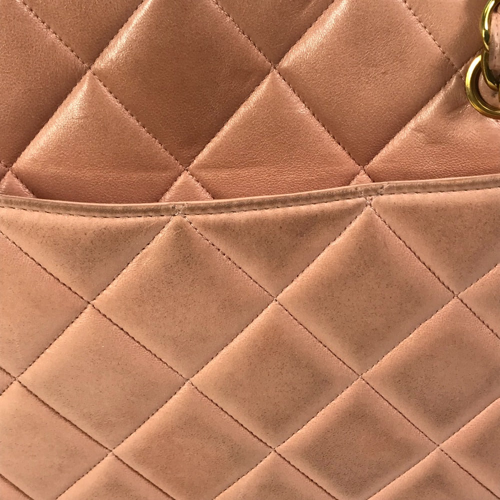 CHANEL CC Coco Mark Shoulder Bag, Matelasse Quilted Chain Tote Bag, Lambskin, Pink