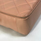 CHANEL CC Coco Mark Shoulder Bag, Matelasse Quilted Chain Tote Bag, Lambskin, Pink