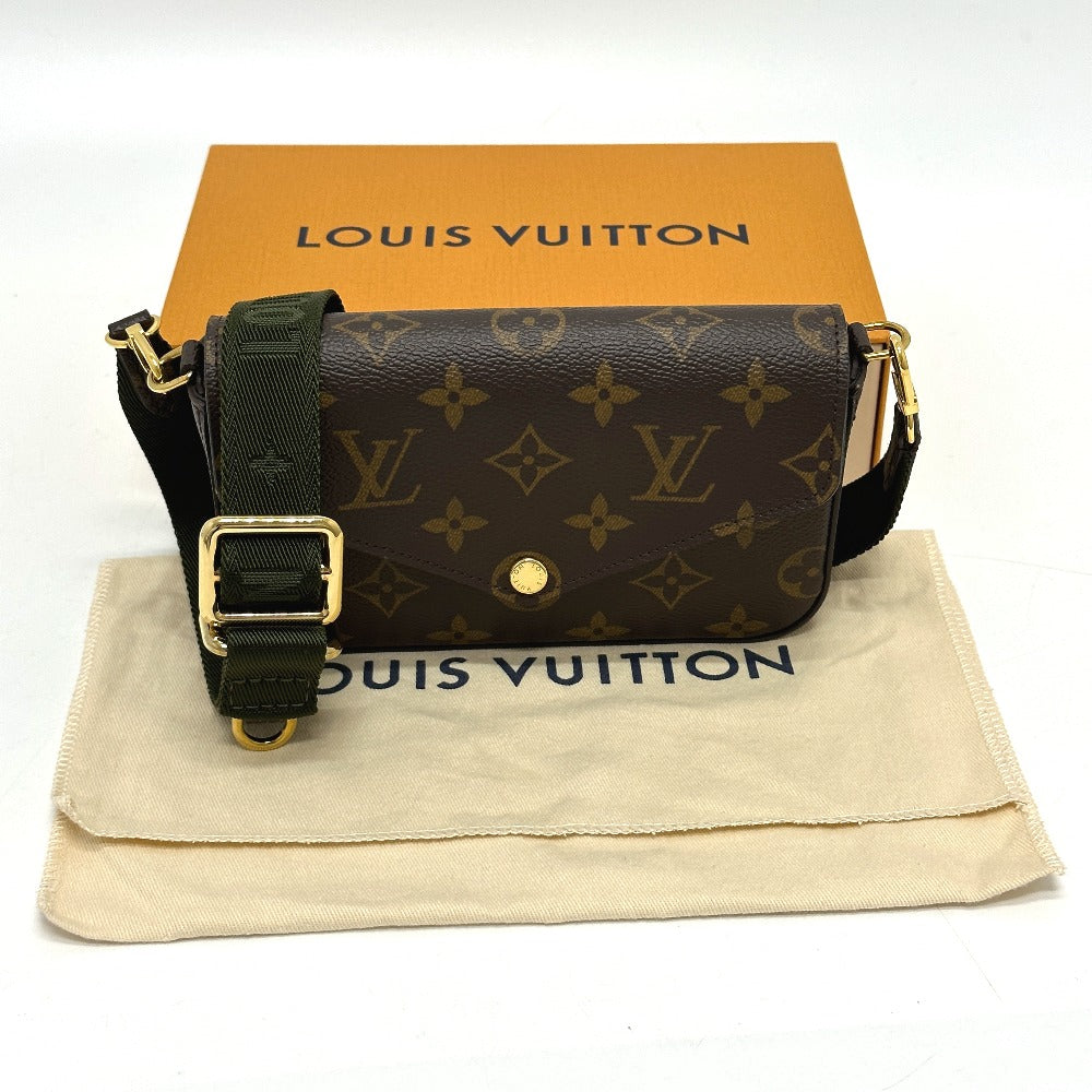 LOUIS VUITTON M80091 モノグラム ミュルティ・ポシェット・フェリシー 斜め掛け ポーチ ショルダーバッグ モノグラムキャンバス レディース ブラウン