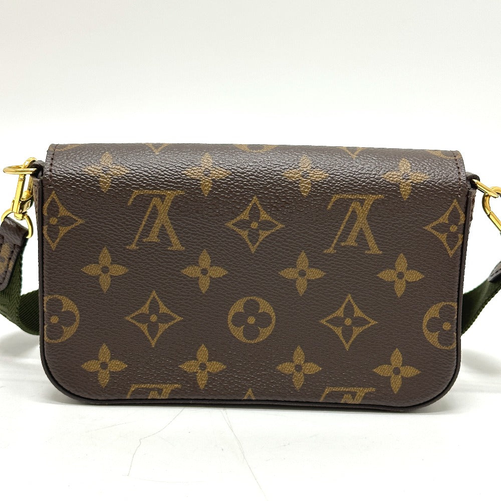 LOUIS VUITTON M80091 モノグラム ミュルティ・ポシェット・フェリシー 斜め掛け ポーチ ショルダーバッグ モノグラムキャンバス レディース ブラウン