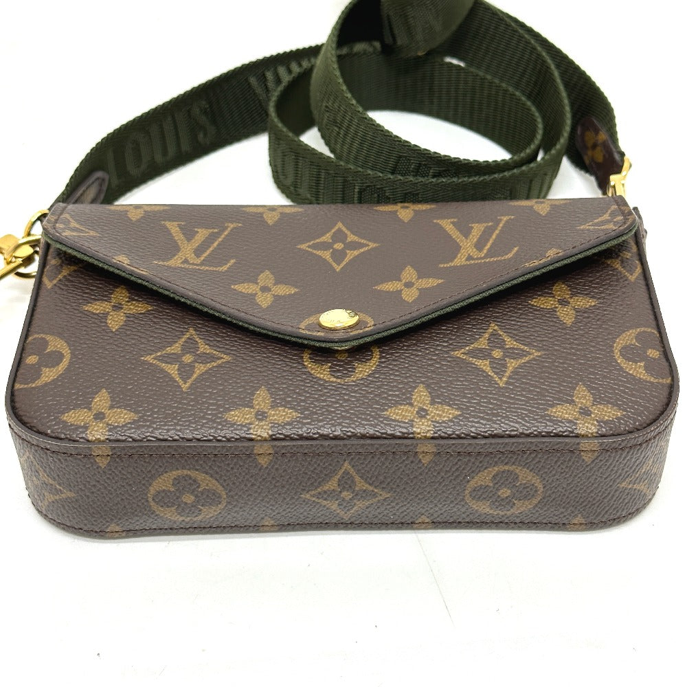 LOUIS VUITTON M80091 モノグラム ミュルティ・ポシェット・フェリシー 斜め掛け ポーチ ショルダーバッグ モノグラムキャンバス レディース ブラウン