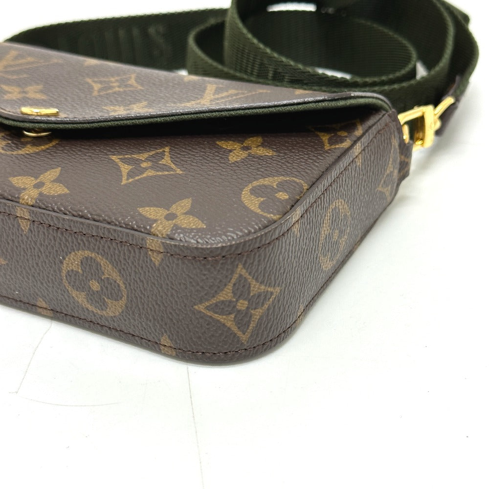LOUIS VUITTON M80091 モノグラム ミュルティ・ポシェット・フェリシー 斜め掛け ポーチ ショルダーバッグ モノグラムキャンバス レディース ブラウン