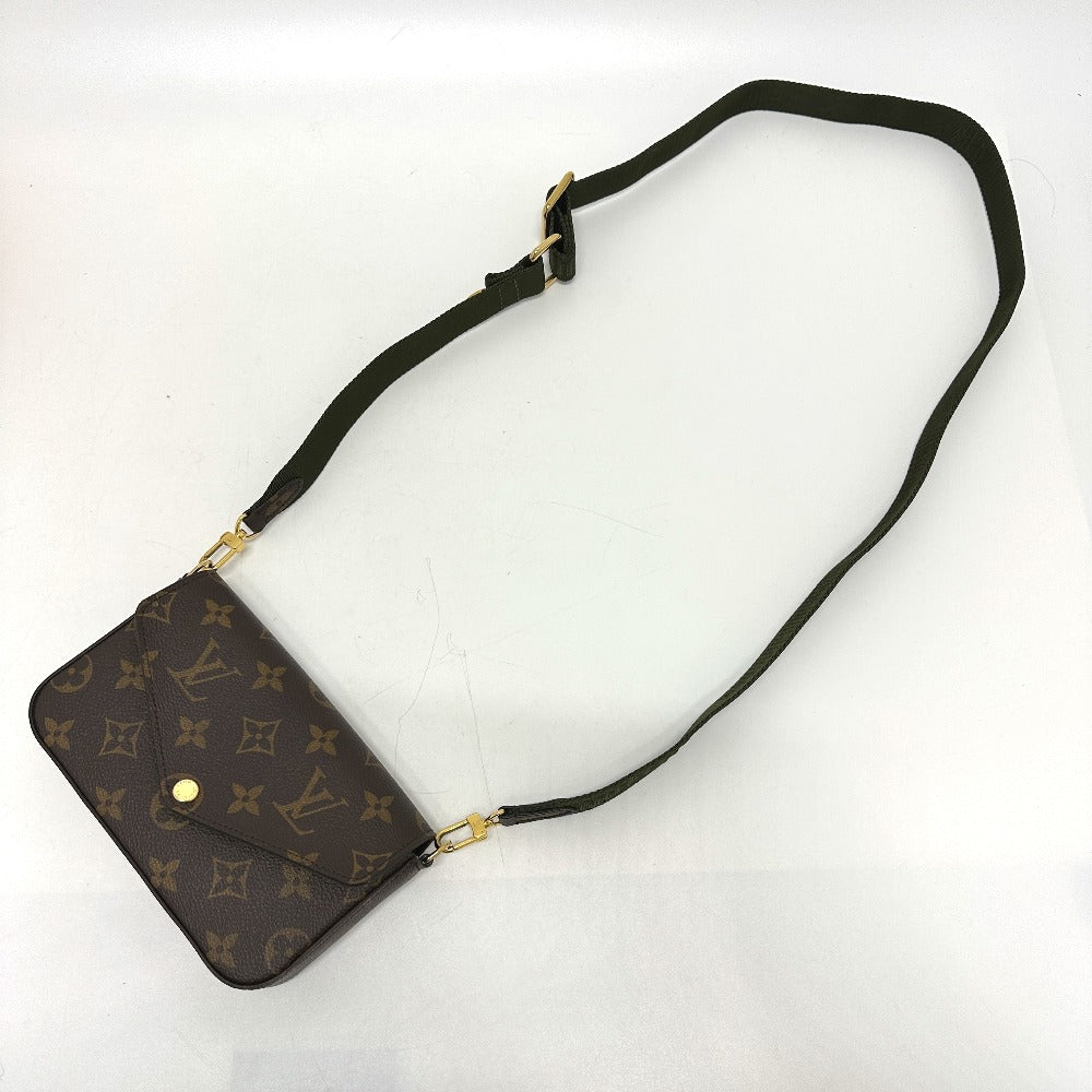 LOUIS VUITTON M80091 モノグラム ミュルティ・ポシェット・フェリシー 斜め掛け ポーチ ショルダーバッグ モノグラムキャンバス レディース ブラウン