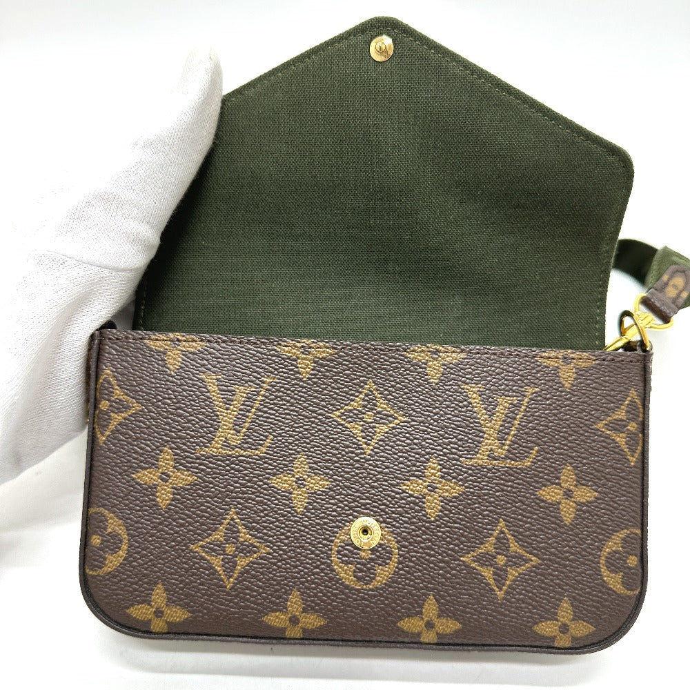 LOUIS VUITTON M80091 モノグラム ミュルティ・ポシェット・フェリシー 斜め掛け ポーチ ショルダーバッグ モノグラムキャンバス レディース ブラウン