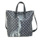 LOUIS VUITTON M54127 Monogram Savannah Jake &amp; Dinos Chapman 2-Way Shoulder Bag/Crossbody Tote Bag in Monogram Savannah Canvas, Navy