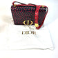 Christian Dior Heart 30 Montaigne Logo Crossbody Shoulder Bag in Black Leather
