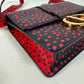 Christian Dior Heart 30 Montaigne Logo Crossbody Shoulder Bag in Black Leather