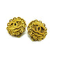 CHANEL Coco Mark 95P Earrings GP Women's Gold