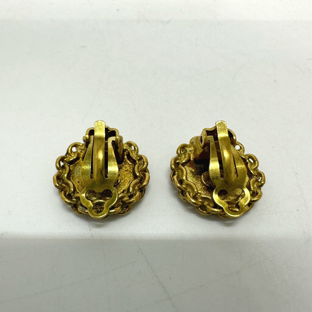 CHANEL Coco Mark 95P Earrings GP Women's Gold