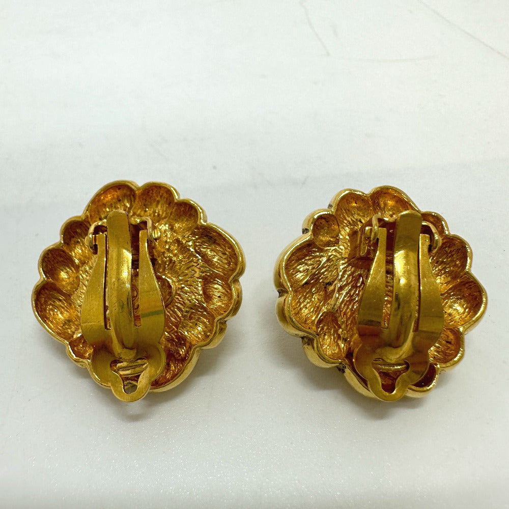 CHANEL Faux Pearl Earrings, Faux Pearl/GP, Women's, Gold