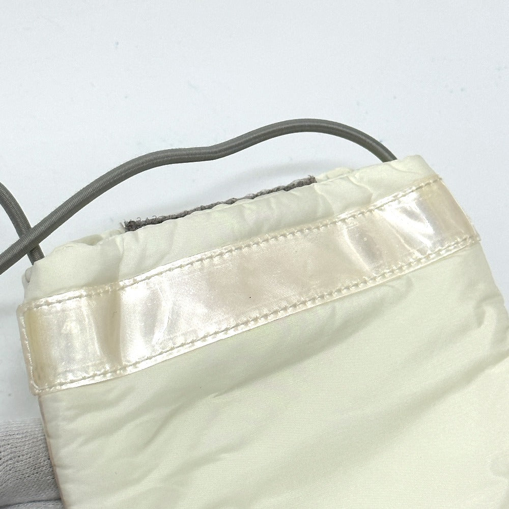 PRADA Sport Logo Pochette/Crossbody/Shoulder Bag in Nylon, White, for Women