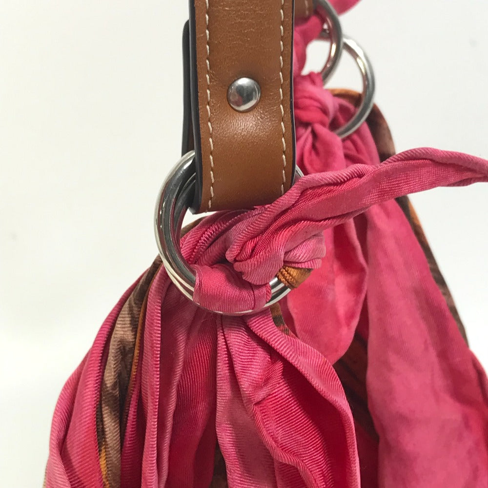 CELINE Scarf Bag, Handbag, Shoulder Bag, Silk, Women's, Pink