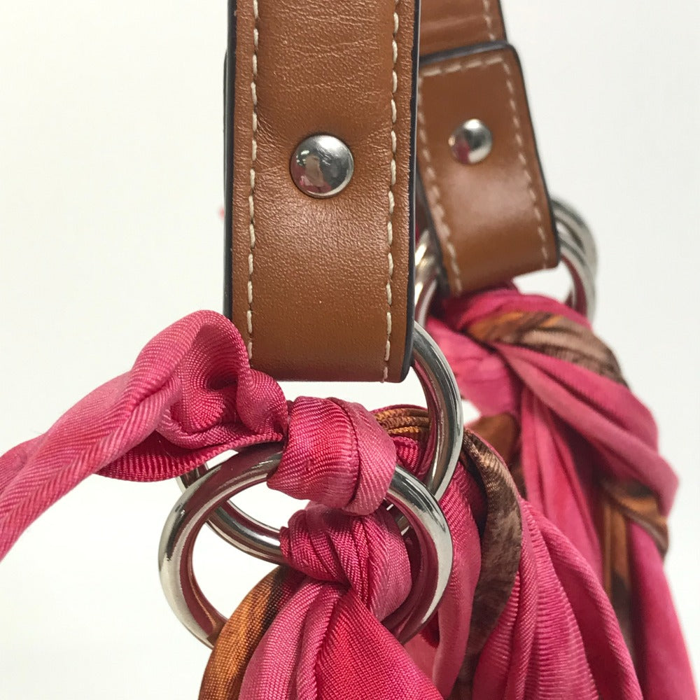 CELINE Scarf Bag, Handbag, Shoulder Bag, Silk, Women's, Pink