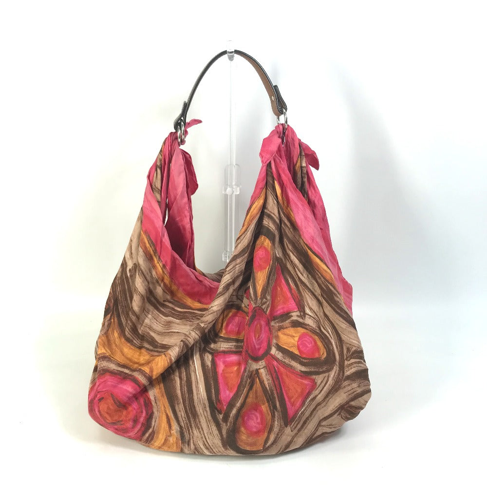 CELINE Scarf Bag, Handbag, Shoulder Bag, Silk, Women's, Pink