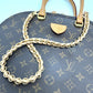 LOUIS VUITTON M44961 Monogram LV Moon Alma 2-Way Shoulder Bag with Chain and Handbag in Monogram Canvas, Brown
