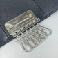 PRADA M25U Key Logo 6-Key Case in Saffiano Leather, Men's Black
