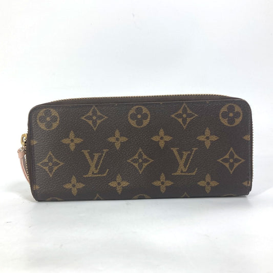 LOUIS VUITTON M61298 モノグラム ポルトフォイユ・クレマンス ラウンドファスナー 長財布 モノグラムキャンバス レディース ローズバレリーヌ ピンク