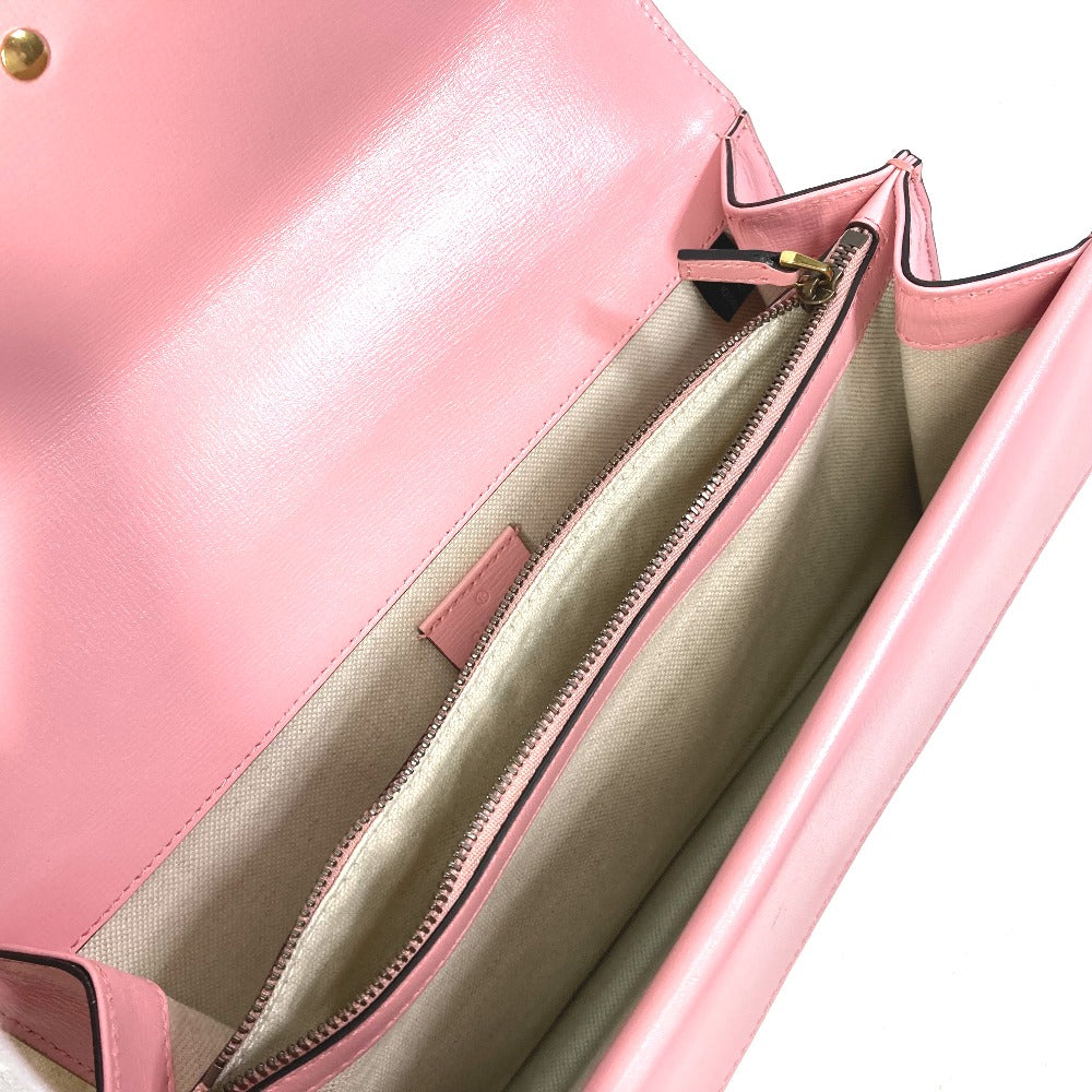 GUCCI 400249 Two-Tone Dionysus Chain Shoulder Bag in Pink Leather