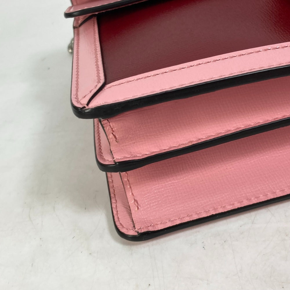 GUCCI 400249 Two-Tone Dionysus Chain Shoulder Bag in Pink Leather