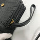 BALENCIAGA 592898 2-Way Clutch Bag, Pouch, B Logo, Quilted, Crossbody Bag, Shoulder Bag, Embossed Leather, Women's, Black