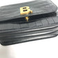 BALENCIAGA 592898 2-Way Clutch Bag, Pouch, B Logo, Quilted, Crossbody Bag, Shoulder Bag, Embossed Leather, Women's, Black