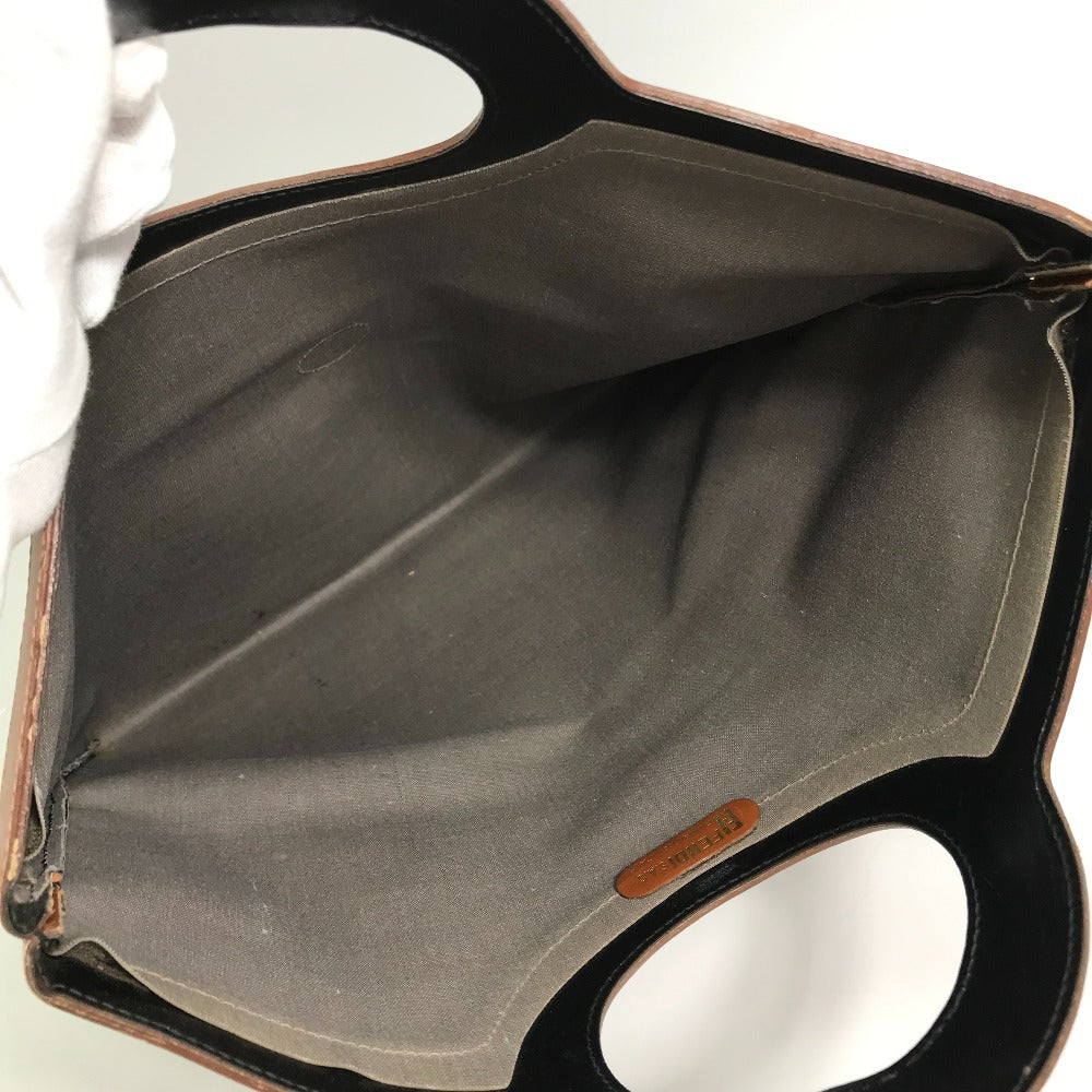 FENDI Pecan Bifold Handbag/Clutch Bag in PVC/Leather, Green
