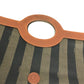 FENDI Pecan Bifold Handbag/Clutch Bag in PVC/Leather, Green