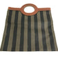 FENDI Pecan Bifold Handbag/Clutch Bag in PVC/Leather, Green
