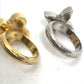 LOUIS VUITTON M65247 Rhinestone Berg Love Letters 2-Piece Ring Set, Women's, Gold