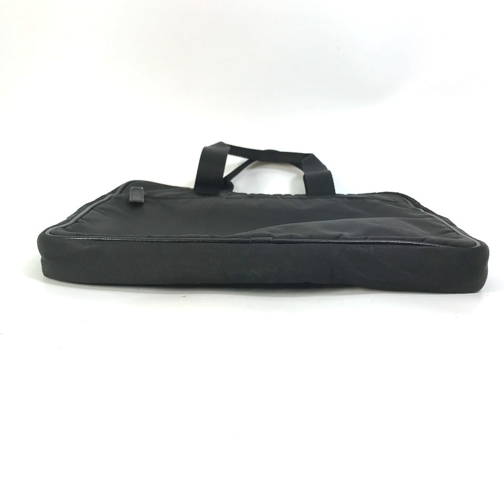 PRADA Triangle Logo Handbag, Laptop Bag, Business Bag, Nylon, Men's, Black