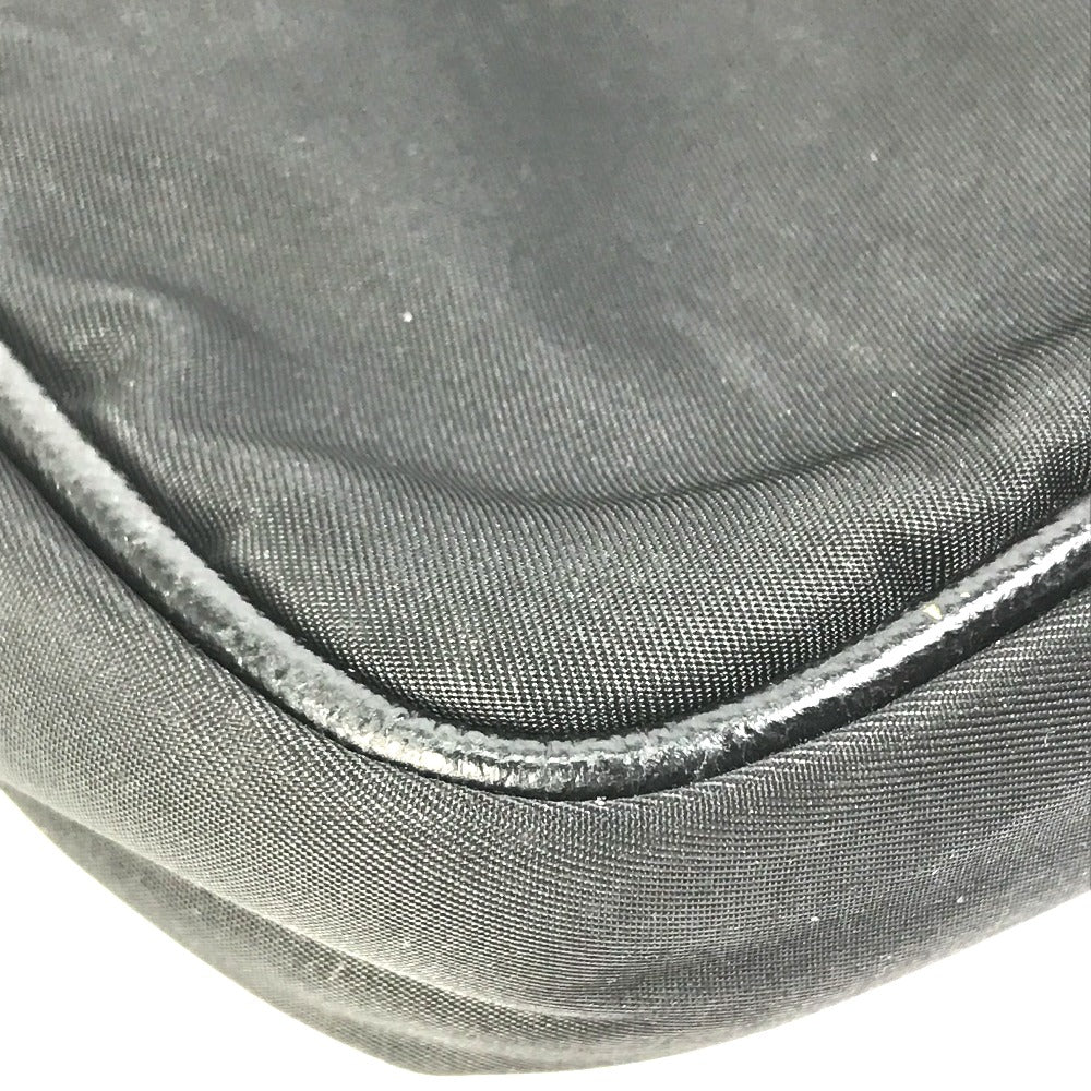 PRADA Triangle Logo Handbag, Laptop Bag, Business Bag, Nylon, Men's, Black