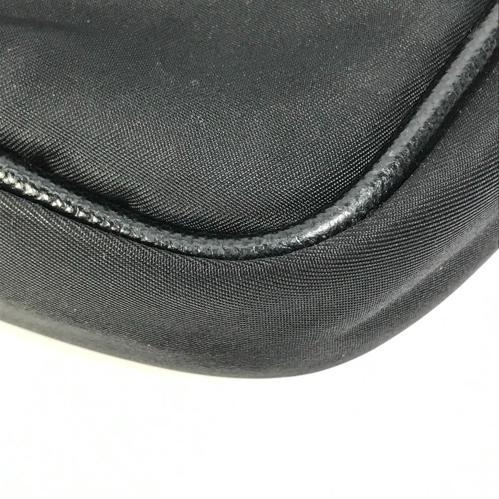 PRADA Triangle Logo Handbag, Laptop Bag, Business Bag, Nylon, Men's, Black