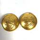 LOEWE Vintage Anagram Earrings, Metal, Women's, Gold