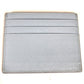 Prada Embossed Logo Business Card Holder, Pass Case, Card Case, Leather, Women's, Light Blue