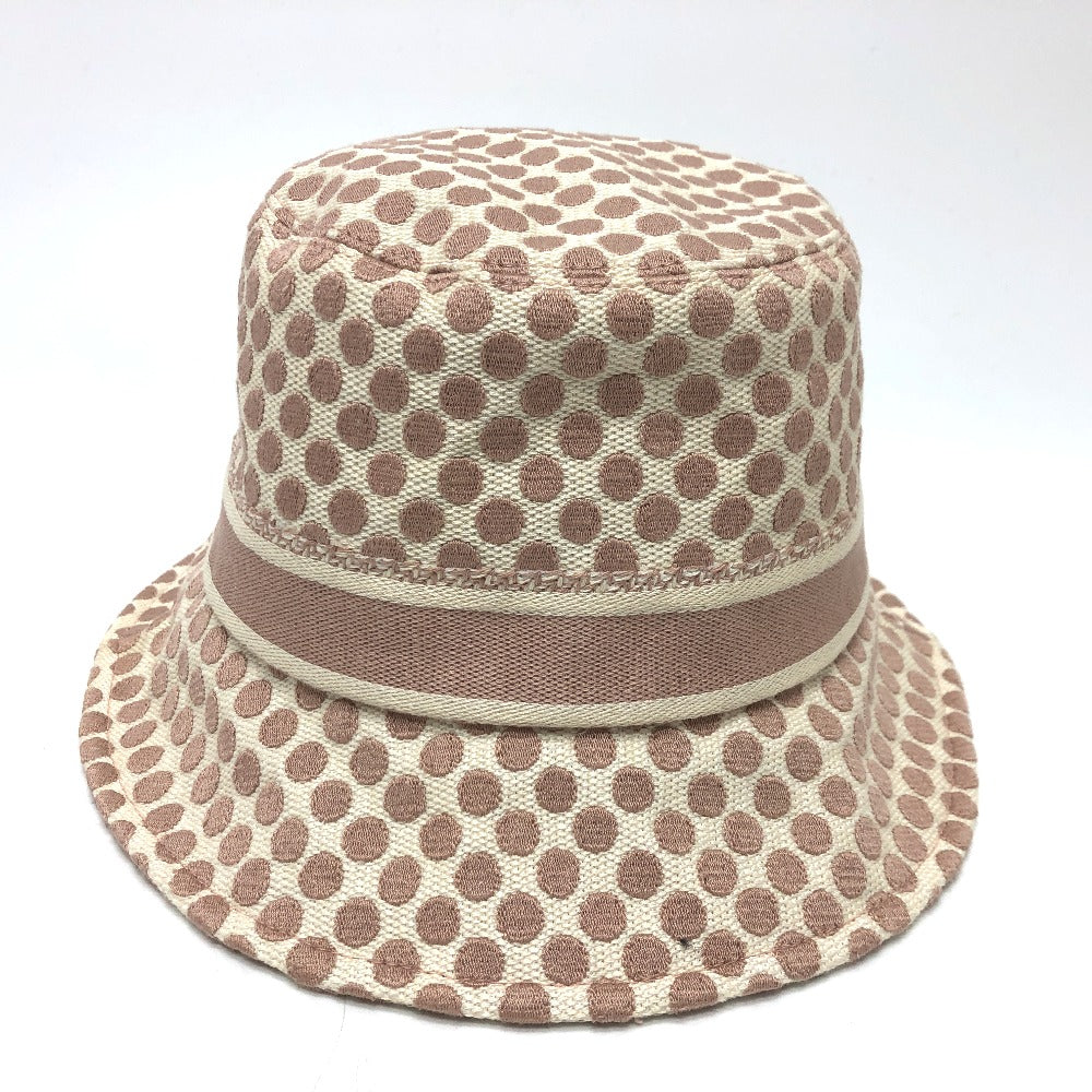 Christian Dior 05DDO923I156 Logo Dot Hat, Cotton, Women's, Pink