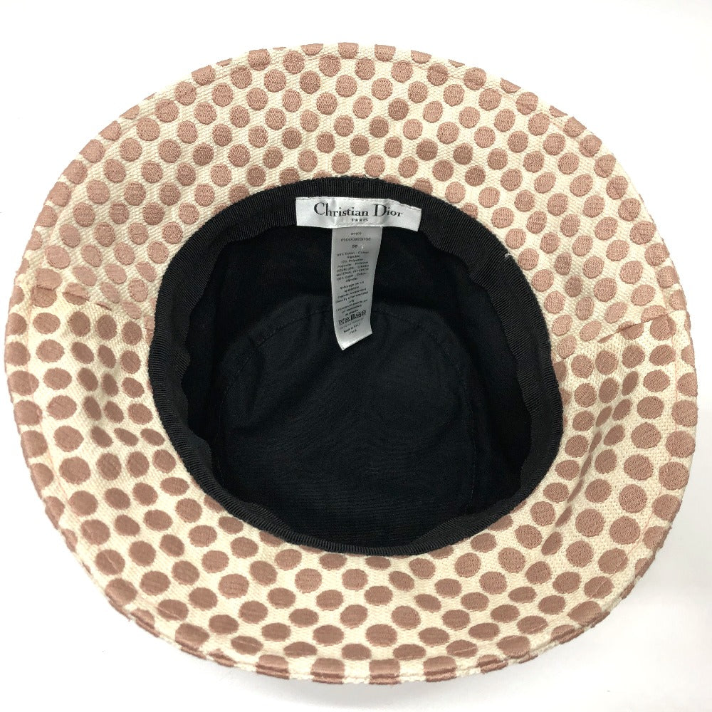 Christian Dior 05DDO923I156 Logo Dot Hat, Cotton, Women's, Pink
