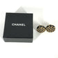 CHANEL 97A Vintage CC Coco Mark Round Earrings GP Women's Gold