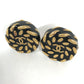 CHANEL 97A Vintage CC Coco Mark Round Earrings GP Women's Gold