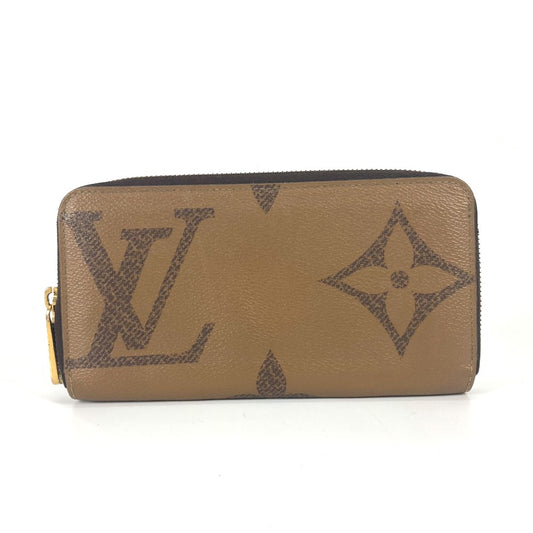 LOUIS VUITTON M69353 ジャイアントモノグラムリバース ジッピーウォレット ラウンドファスナー 財布 長財布 ウォレット ロングウォレット 長財布 モノグラムリバースキャンバス レディース ブラウン