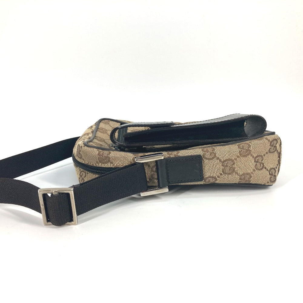 GUCCI 018/1619 Pochette GG with Pouch, Crossbody Shoulder Bag, Canvas/Leather, Women's, Beige
