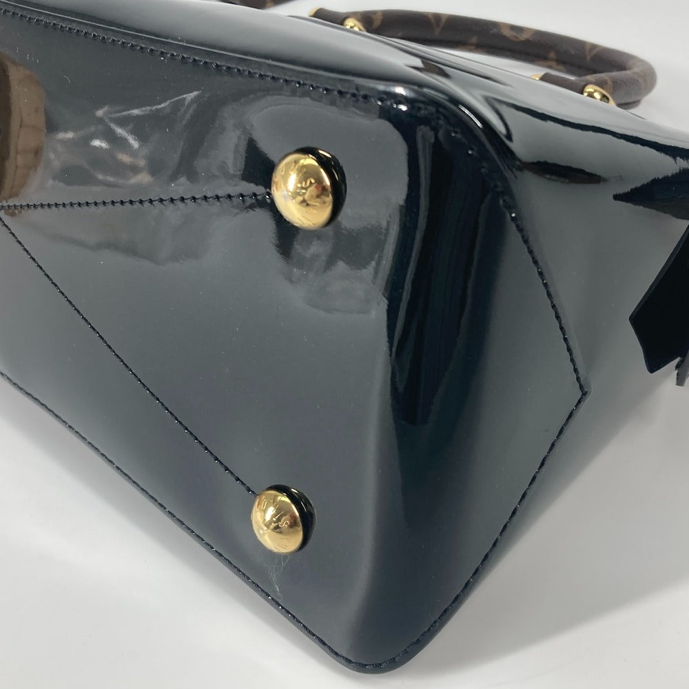 LOUIS VUITTON M54626 Vernis Miroir Tote Bag, 2-Way Bag, Shoulder Bag, Handbag, Crossbody Bag, Patent Leather, Women's, Noir, Black