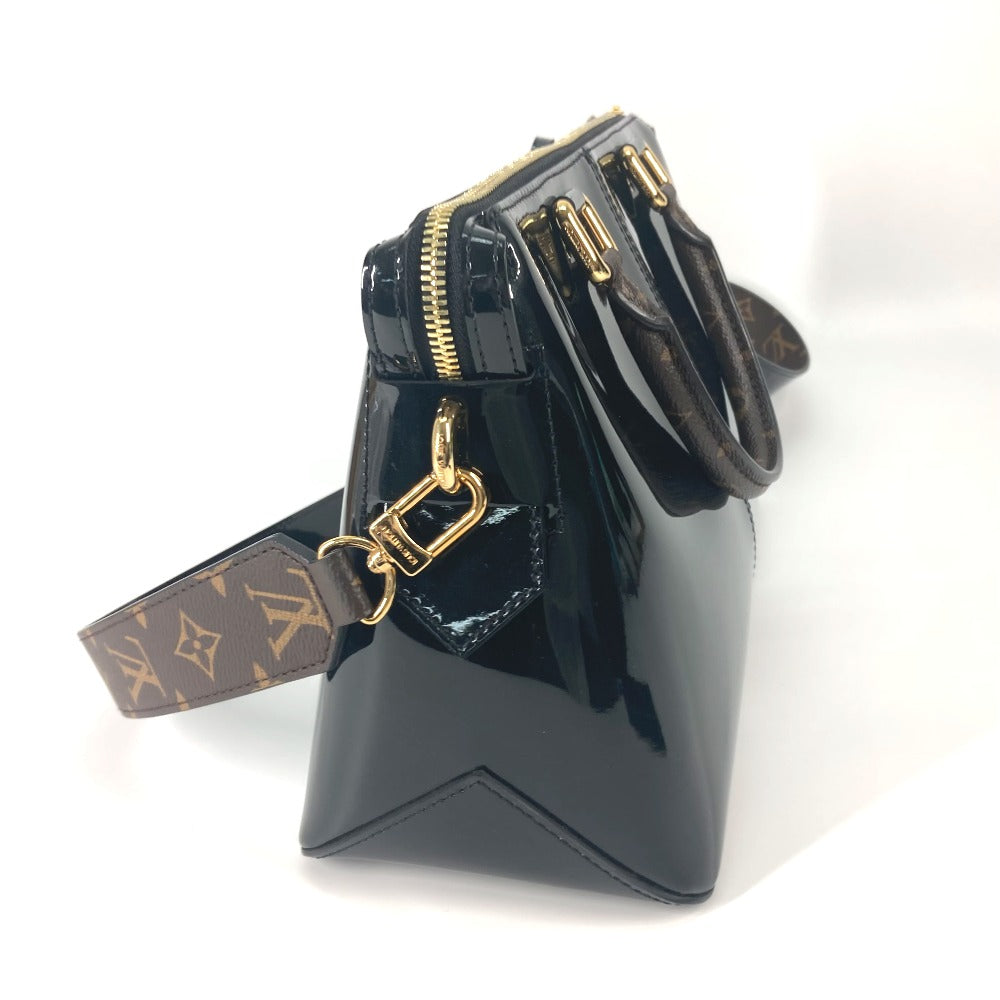 LOUIS VUITTON M54626 Vernis Miroir Tote Bag, 2-Way Bag, Shoulder Bag, Handbag, Crossbody Bag, Patent Leather, Women's, Noir, Black