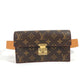 LOUIS VUITTON M44667 モノグラム Sロック ベルトポーチ PM ベルト付き ベルトバッグ ショルダーバッグ ウエストバッグ モノグラムキャンバス レディース ブラウン