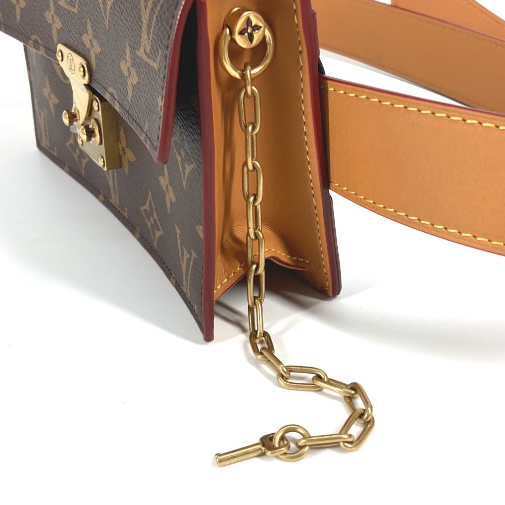 LOUIS VUITTON M44667 モノグラム Sロック ベルトポーチ PM ベルト付き ベルトバッグ ショルダーバッグ ウエストバッグ モノグラムキャンバス レディース ブラウン