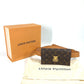 LOUIS VUITTON M44667 モノグラム Sロック ベルトポーチ PM ベルト付き ベルトバッグ ショルダーバッグ ウエストバッグ モノグラムキャンバス レディース ブラウン